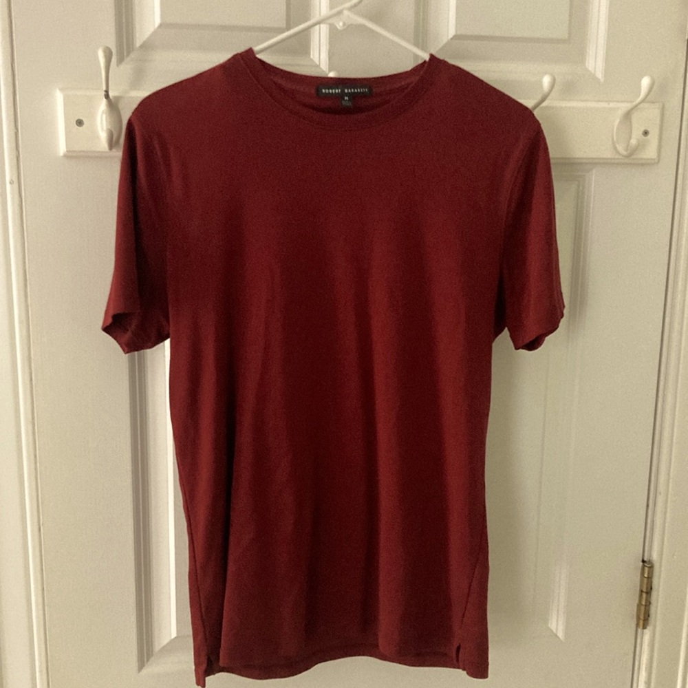 Robert Barakett T Shirt, Color: Burgundy, Size: Medium